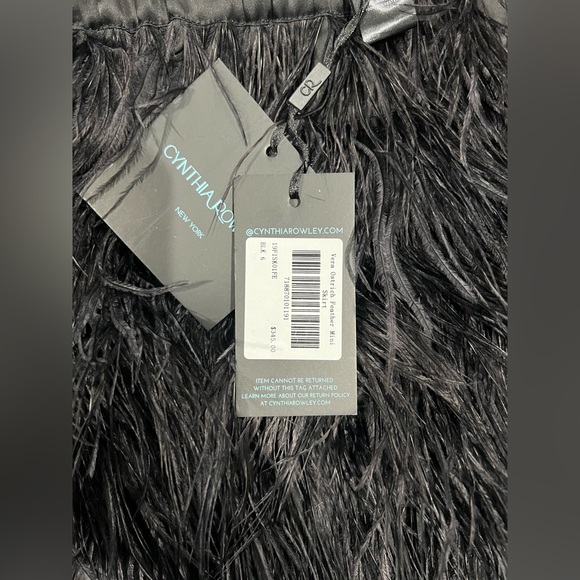 Vera Ostrich Feather Mini Skirt - Picture 6 of 6